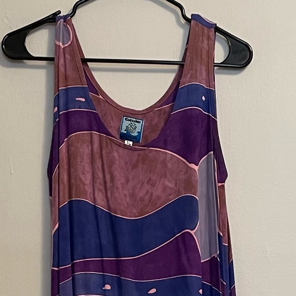 Endeavor Trading Rayon Batik Tank Sun-Dress Size S/M - Picture 4 of 5